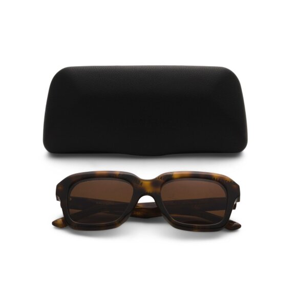 BALENCIAGA Havana Brown 53mm Square Sunglasses - Picture 1 of 2
